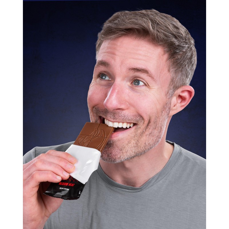 Ghost Pepper Chocolate Bar, Milk Chocolate Made with Real Ghost
