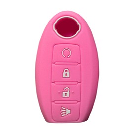Key Fob Cover for Rouge Titan: Key Case Cover Fit for Nissan Qashqai Rogue Hybrid Sport Pathfinder 2016 2017 2018 2019 2020 2021 2022 2023 KR5TXN3 285E35RA6A 285E36TA5B S180144503 7812DTXN3 Pink