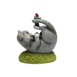 BigMouth Inc. The Cat Garden Gnome Massacre - Funny Weatherproof Garden Decoration, Makes a Great Gag Gift – 9” Tall
