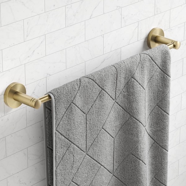 KRAUS Elie 18-inch Bathroom -Towel Bar, Brushed Gold Finish