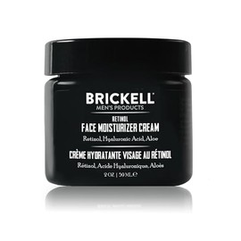 Brickell Men's Retinol Face Moisturiser for Men, Natural and Organic, Anti-Wrinkle Face Night Cream with Retinol and Hyaluronic Acid, Fragrance-Free, 59 ml