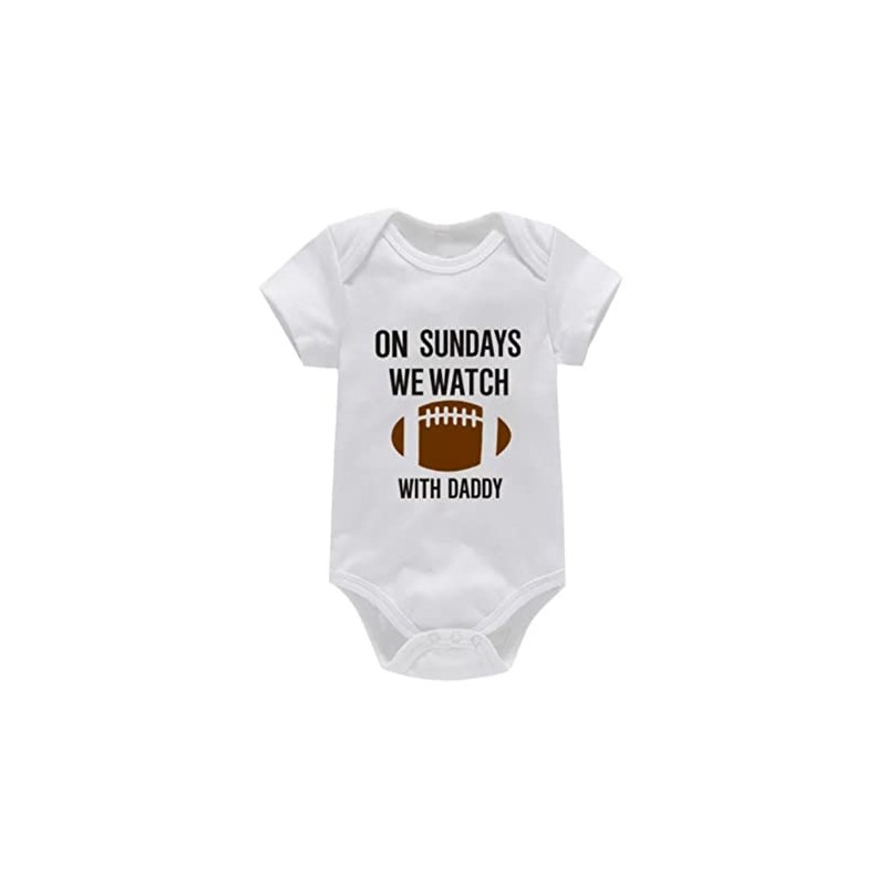 J&J Boutiques Football White Onesie & 6'' Bow Nylon Headband