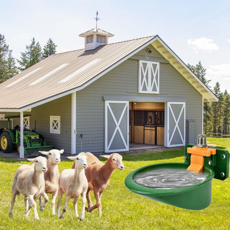 Cocoarm Automatic Livestock Water Dispenser, Premium Plastic, Pig, Goat, Sheep,