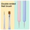 GEMBITYFUL Nail Art Brushes 6Pcs - Painting, Liner, Dotting Pens