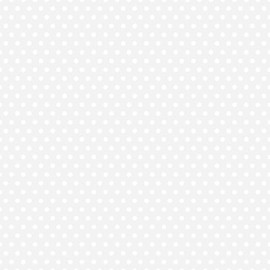 Rose and Hubble Polka Dot Fabric - 45 Inch Wide 100% Cotton Poplin for Dressmaking, Quilting, and Crafting - Soft, Cotton Fabric for Sewing, Apparel, Home Décor, Bag Making (White, 1 Metre)