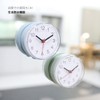 mooas 2WAY 静音 防水 浴室用時計 シャワー用時計 壁掛け時計 カチカチ音がしない静音タイプ 電池駆動型 吸盤付き壁取付型時計