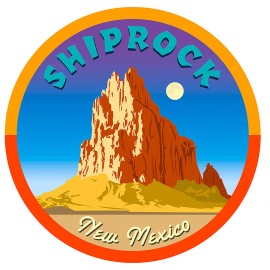SHIPROCK New Mexico Travel Sticker