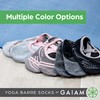 Gaiam womens Gaiam Yoga Barre Socks Folkstone 2pk, Folkstone (2-pack),