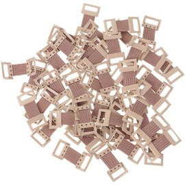 10 Pcs Bandage Clips, Elastic Bandage Wrap Stretch Metal Clips Replaceable Wrap Clips Replacement Fastener Fixation Clamps Hooks for Various Types Bandages, Brown