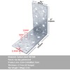 YIDU69Q 4 Pcs 6" x 6" x 4" Galvanized Steel
