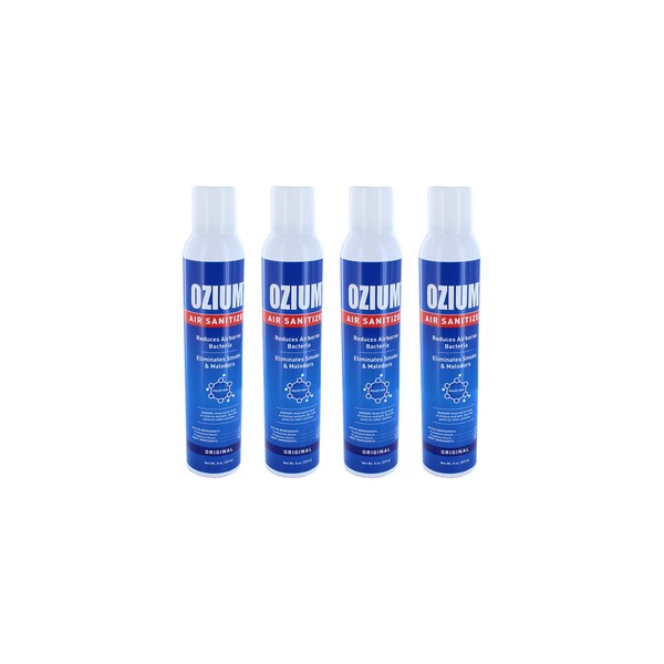 Ozium Air Sanitizer Reduces Airborne Bacteria Eliminates Smoke & Malodors 8oz Spray Air Freshener, Original (4-Pack)