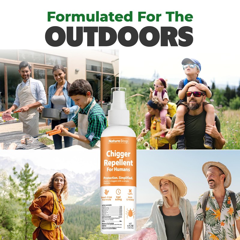 NatureStop Chigger Repellent Spray for Humans (6 oz)