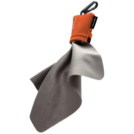 SPUDZ Ultra Microfiber Lens Cleaner – Closable Pouch, Clip-On, Washable – for Optics, Scopes, Glasses | Blaze Orange, 6 x 6 Inch