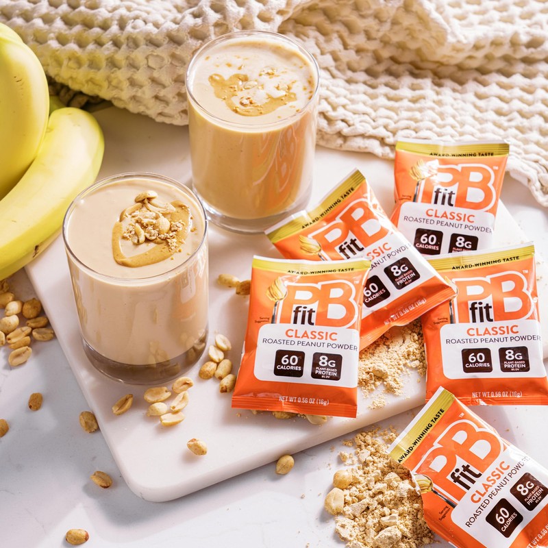 PBfit Classic Peanut Butter Powder Packets, Powdered Peanut Spread From