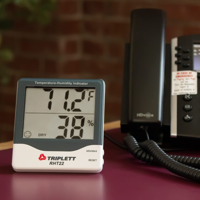 Triplett RHT22 Digital Indoor Hygro-Thermometer with Dual Display Humidity and