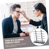 FOMIYES Double Row Eyeglass Display Rack Stylish Sunglasses Holder for