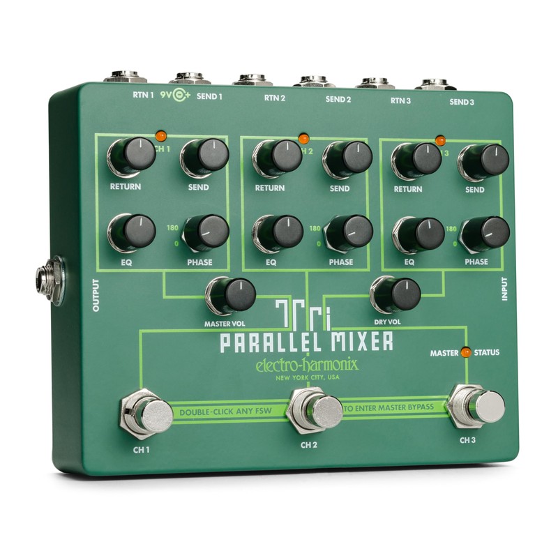 Electro-Harmonix Tri Parallel Mixer Effects Loop Mixer/Switcher Pedal