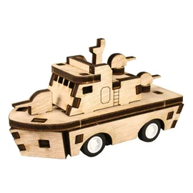 Harvis DIY Wooden Assembly Kit Run Eagle Speedboat YM861-18 / DIY 나무 조립 키트 달려라 참수리고속정 YM861-18