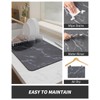 AMOAMI-Coffee Mat Hide Stain Rubber Backed Absorbent Dish Drying Mat