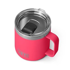 YETI Rambler 14 oz Mug, Vacuum Insulated, Stainless Steel with MagSlider Lid, Bimini Pink
