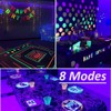 Solhice Black Light Curtain String Lights for Glow Party 10ft