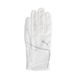 PUMA Golf Gloves Golf Super Leather Touch Gloves (Left Hand), Bright White/Slate Sky 25, bright white/slate sky