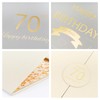 Saburrnity 70th Birthday Signature Book, Champagne and Gold Party Decorations