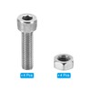 PATIKIL M8x30mm 304 Stainless Steel Hollow Bolt, 4 Set Cylindrical