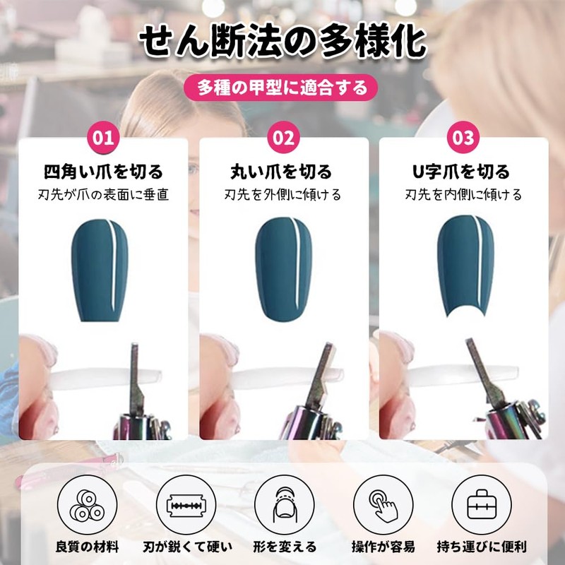 UrbanPulse Sharp Blade Acrylic False Nail Clippers Acrylic Nail Clippers