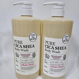 On The Body 온더바디 퓨어 시카 쉐어 바디워시 화이트머스크향 1L, 2개 x2SET (AD) On The Body Pure Shea Share Body Wash White Musk Scent 1L, 2 pieces x2 SET