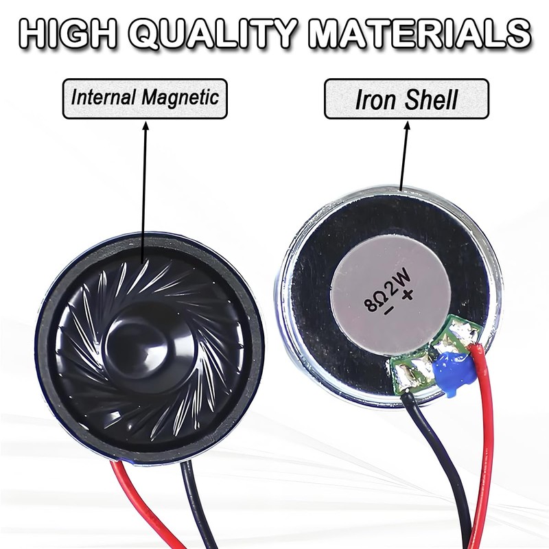 JYUDAUFU Audio Speaker DIY 2W 8 Ohm Diameter 28mm Magnetic
