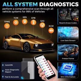 KINGBOLEN 2025 KINGBOLEN Ediag ELITE OBD2 Scanner Car Diagnostic Tool Full System Free