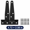 T-Shaped Strap Hinges for Doors & Gates – Galvanized Metal