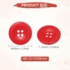 Sewing Buttons [10pcs] - 1.2 Inch/ 30mm 48L Resin Round