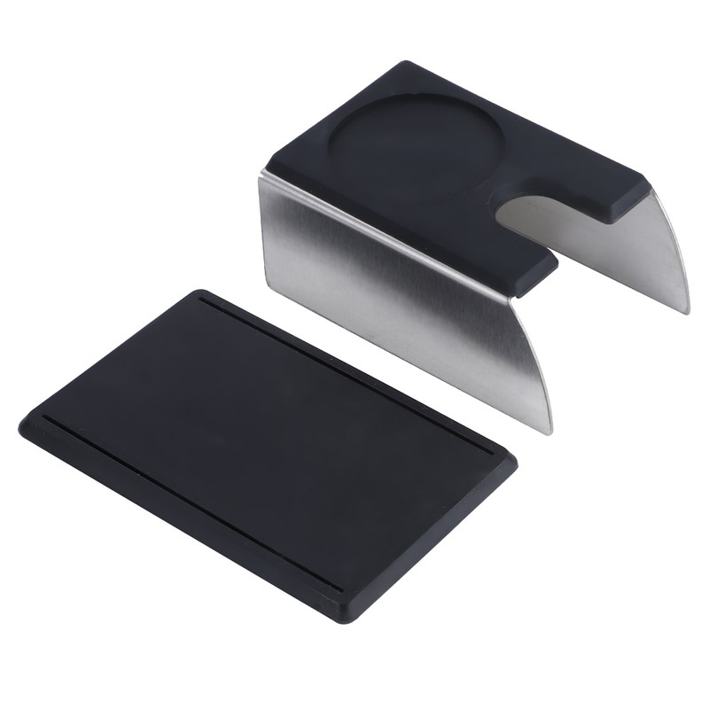 NonSlip Stainless Steel Coffee Tamper Stand Holder Tamping Mat Coffee