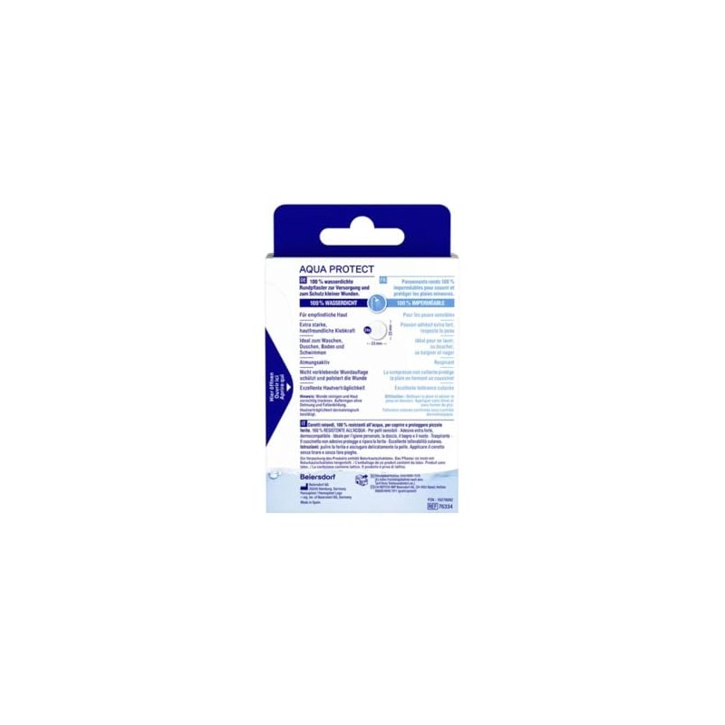 Hansaplast Aqua Protect Round Plasters 100% Waterproof Pack of 24