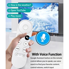 Replacement Voice Remote for Google Chromecast 4k HD Snow TV, Remote Control for G9N9N, GA01920-US, GA01409-US, GA01923-US, GA01919-US