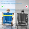 Beach Towel Holder Clips, Beach Chair Towel Straps, Towel Straps