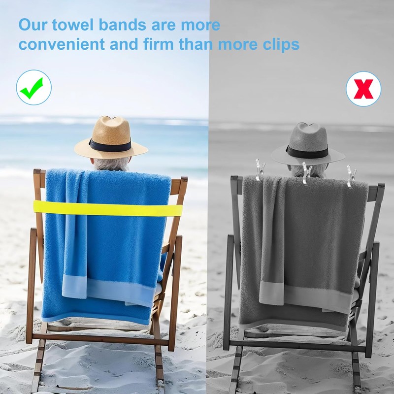 Beach Towel Holder Clips, Beach Chair Towel Straps, Towel Straps