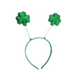 Tinksky Shamrock Headband Boppers St Patrick's Day Party Dress Up Shamrock Hair Hoop Headpiece for Irish Festival Party Decorations