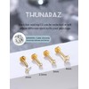 Flat Back Earrings Stud G23 Titanium Threadless Piercing Kit -