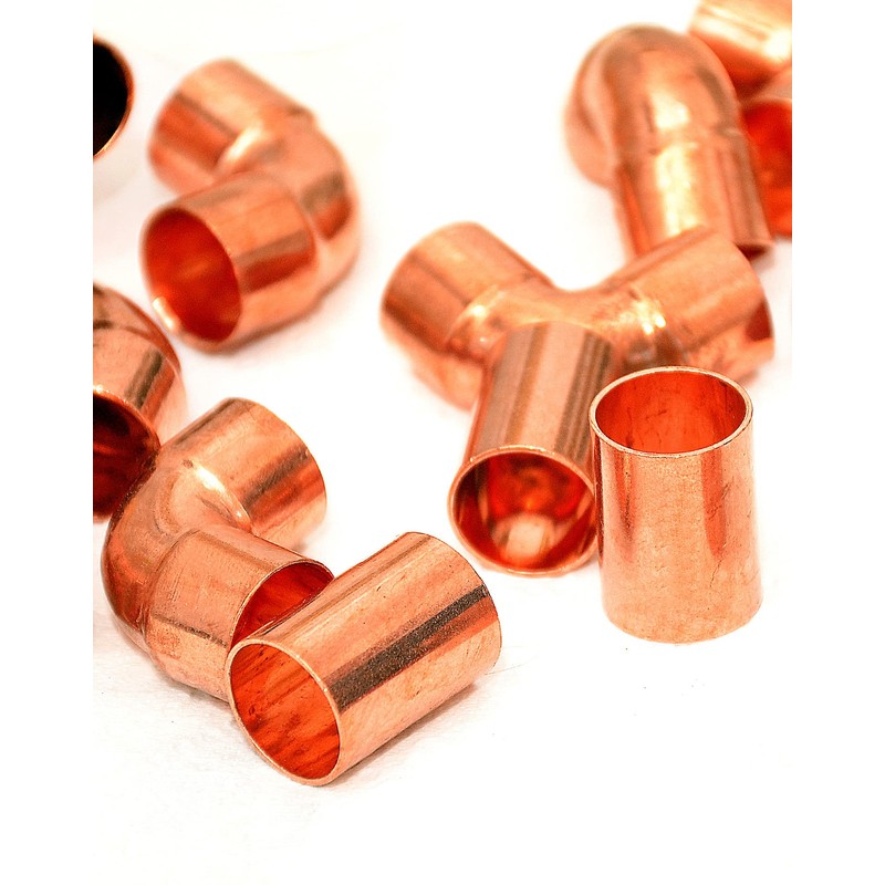 QWORK® 2 Pack 99.9% Pure Copper Metal Sheet Plate, 1mm