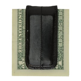 MARSHAL Eel Skin Leather Magnetic Money Clip