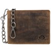 Greenburry Vintage Men's Leather Wallet Brown Landscape Format