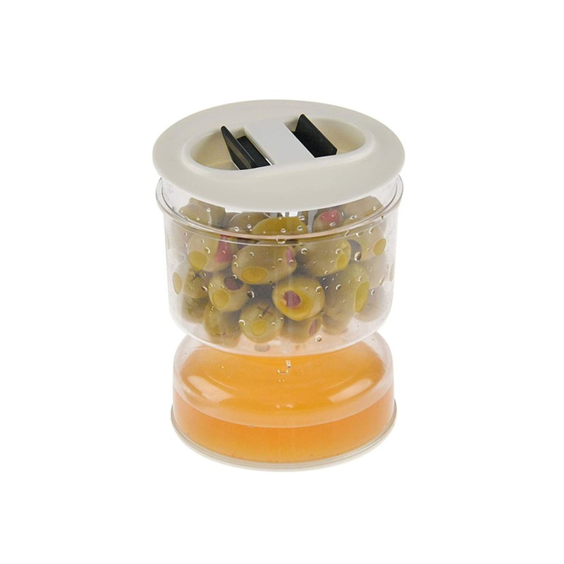 Pickles Jar Dry and Wet Dispenser Pickles Olives Hourglass Jar