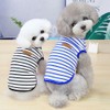 Voarge T-Shirt with Dog Stripes, Summer Dog Shirts, Soft Cotton