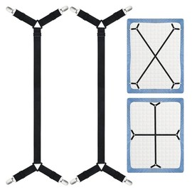 OrganiMax Bed Sheet Clips Fastener – Adjustable Elastic Straps for Secure Hold, Bedroom Mattress and Sofa Cushion