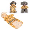 Dog Raincoat Reflective Breathable Lightweight Bee Pattern Puppy Rain Jacket