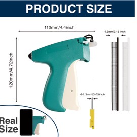 Mini Stitch Gun for Clothes - UPISON Mini Tagging Gun Fixing Tool Kit with 2Pcs Fine Needles, 2500 Black & 2500 White Fasteners for Quick Sewing and Hemming