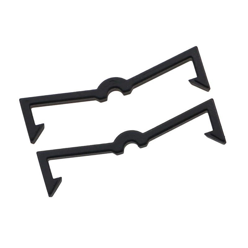 Guifeng 50PCS 2 Inch Black Hole Board Hooks Plastic Pegboard